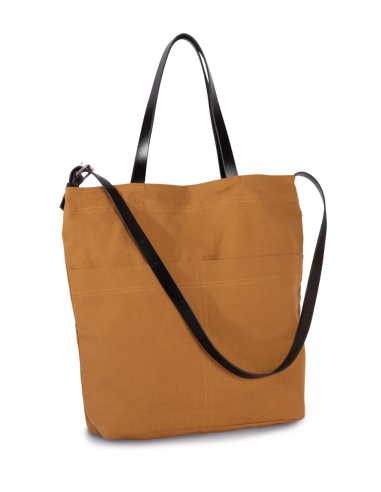 K-KI0287-HANDBAG WITH LEATHER SHOULDER STRAP